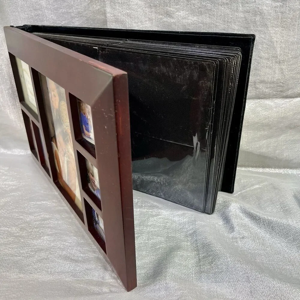 Kenrich Memory Book Photo Album - Wood Frame, 150+ Photos